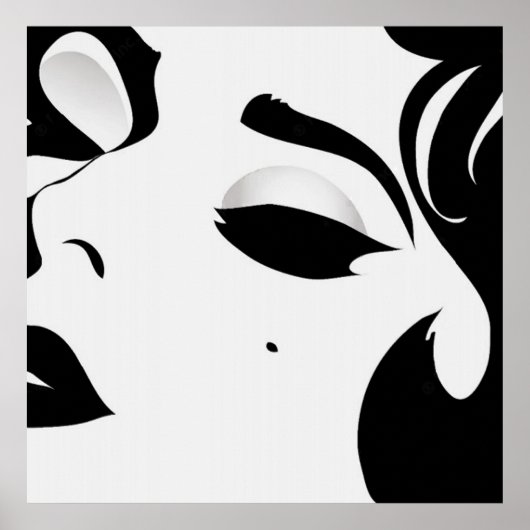 Schönes Frauenposter Poster (Vorne)