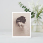 Schönes Frauenprofil Postkarte (Stehend Vorderseite)