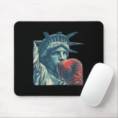 Schönes Freiheitsgefühl mit Boxausrüstung Kostüm Mousepad (Mit Mouse)