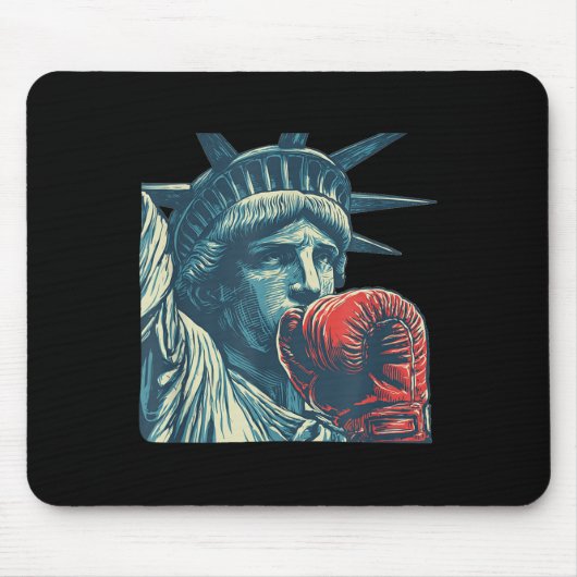 Schönes Freiheitsgefühl mit Boxausrüstung Kostüm Mousepad (Vorne)