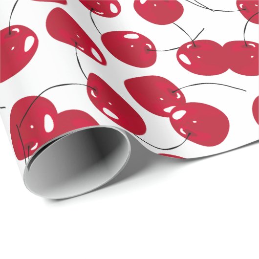 Schönes frisches Rotkrebsmuster Geschenkpapier (Rolleneckpunkt)