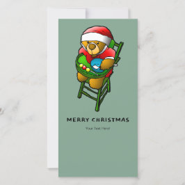 Schönes frohes Weihnachten vom Teddybär