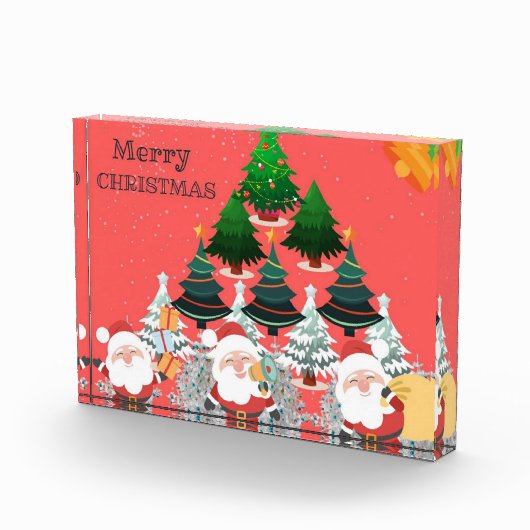 Schönes fröhliches Weihnachtsdesign Fotoblock (Rechts)