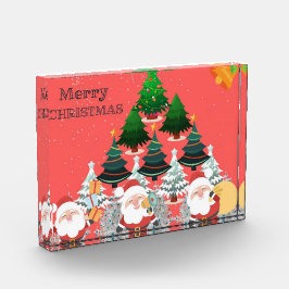 Schönes fröhliches Weihnachtsdesign Fotoblock