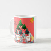 Schönes fröhliches Weihnachtsdesign Kaffeetasse (Vorderseite Links)
