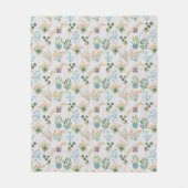 Schönes Frühjahrsmuster Fleecedecke (Vorderseite)