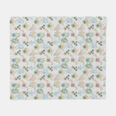 Schönes Frühjahrsmuster Fleecedecke (Vorderseite (Horizontal))