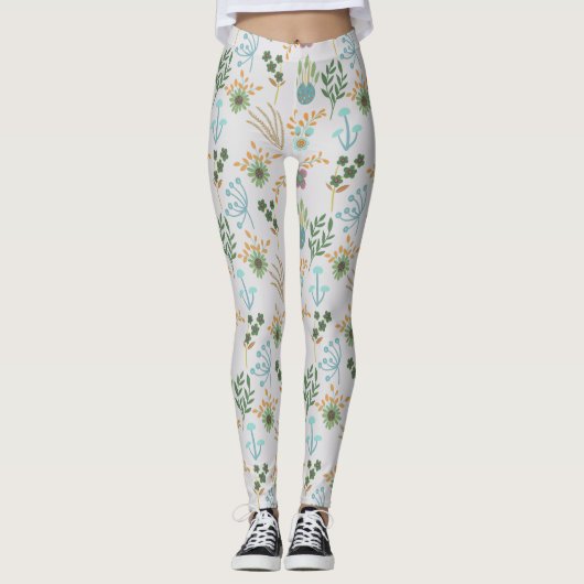 Schönes Frühjahrsmuster Leggings (Vorderseite)