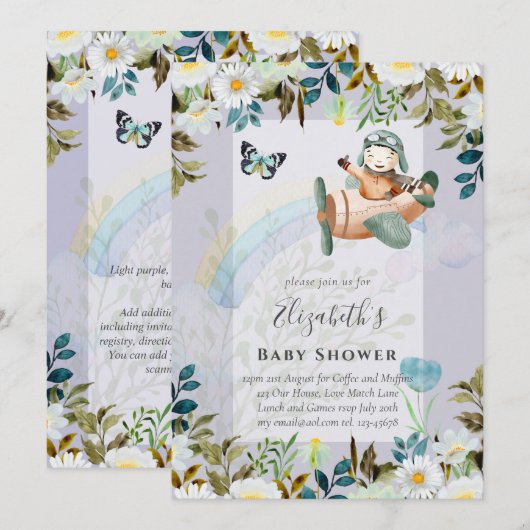 Schönes Fun Pilot Kinderspielgeräte Einladungen (Vorne/Hinten)