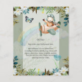 Schönes Fun Pilot Kinderspielgeräte Einladungen (Rückseite)