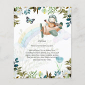 Schönes Fun Pilot Kinderspielgeräte Einladungen Flyer (Hinten)