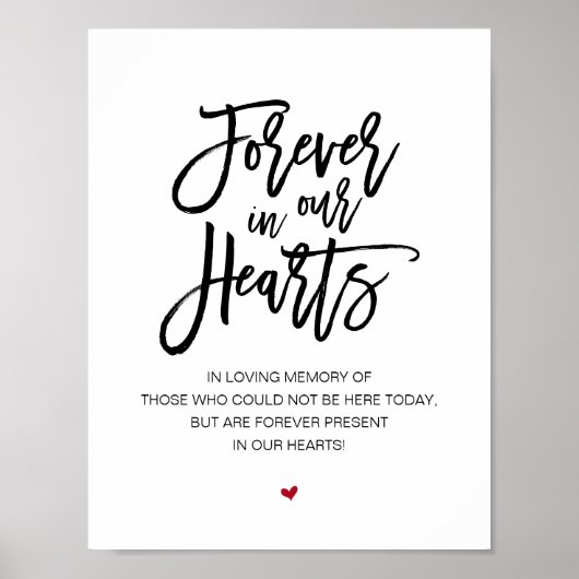 Schönes für immer in unserem Herzen, Schwarze Gede Poster (Vorne)