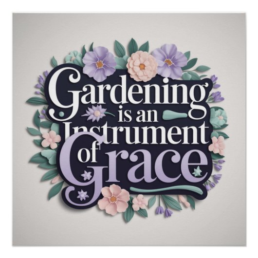 Schönes Gartenangebot Elegantes Design Poster (Vorderseite)