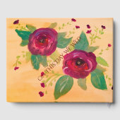 Schönes Gästebuch für Hochzeiten (Rückseite)