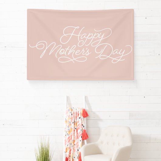 Schönes, geblüht Happy Mother Day-Skript Banner (InSitu)