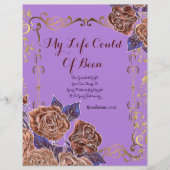 Schönes Gedicht "Mein Lebensgedicht" auf Personali (Vorderseite)