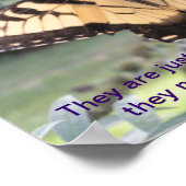 Schönes Gedicht und Foto für Mit Behinderung Kinde Poster (Ecke)