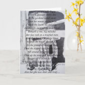 Schönes Gedicht und Stillleben Gartenwerkzeuge Kun Karte (Gelbe Blume)