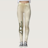 Schönes, gefährdetes Artwork aus bedecktem Leopard Leggings (Vorderseite)