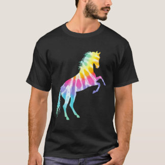 Schönes Gefärbte Krawatte Pferd T-Shirt