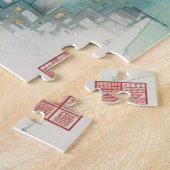 Schönes Geisha mit Blume Puzzle (Seite)