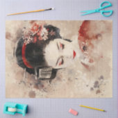 Schönes Geisha Portrait Seidenpapier (Basteln)