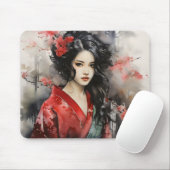 Schönes Geisha-Tintenbild Mousepad (Mit Mouse)