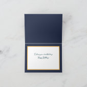 Schönes Gelbes Rosenchic Hübscher Glückwunsch zum  Karte (Innenseite)