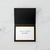 Schönes Gelbes Rosenchic Hübscher Glückwunsch zum Karte (Innenseite)