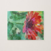 Schönes gemaltes Blumen-Bild-Puzzlespiel Puzzle (Horizontal)