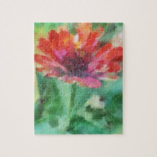 Schönes gemaltes Blumen-Bild-Puzzlespiel Puzzle (Vertikal)