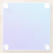 Schönes, gemischtes Blau Glasuntersetzer (Rückseite)