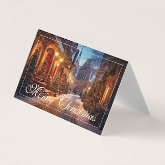 Schönes, gemütliches Weihnachtsmotiv in einer trau