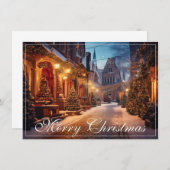 Schönes, gemütliches Weihnachtsmotiv in einer trau (Vorne/Hinten)