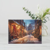 Schönes, gemütliches Weihnachtsmotiv in einer trau (Stehend Vorderseite)