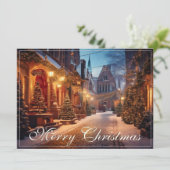 Schönes, gemütliches Weihnachtsmotiv in einer trau (Stehend Vorderseite)