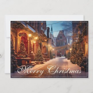 Schönes, gemütliches Weihnachtsmotiv in einer trau