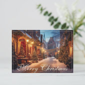 Schönes, gemütliches Weihnachtsmotiv in einer trau (Stehend Vorderseite)