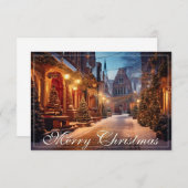 Schönes, gemütliches Weihnachtsmotiv in einer trau (Vorne/Hinten)