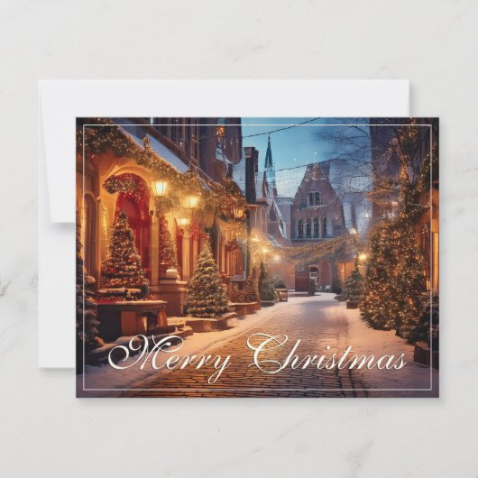 Schönes, gemütliches Weihnachtsmotiv in einer trau (Vorderseite)