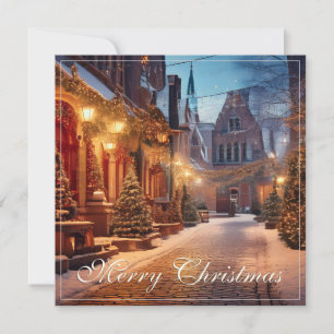 Schönes gemütliches Weihnachtsmotiv in einer träum