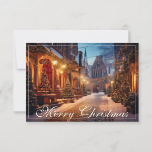 Schönes gemütliches Weihnachtsmotiv in einer träum