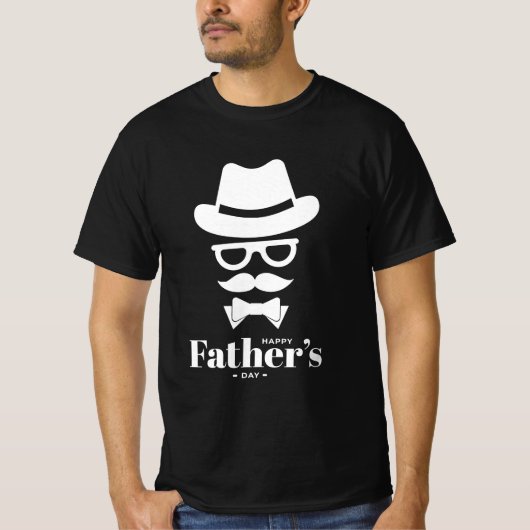 Schönes Gentleman Gesicht mit Hut, Sonnenblase, Mu T-Shirt (Vorderseite)