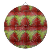 Schönes geometrisch goldgelbes Muster Dartscheibe (vorne)