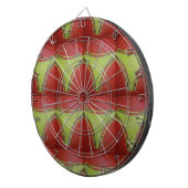 Schönes geometrisch goldgelbes Muster Dartscheibe (Vorderseite rechts)