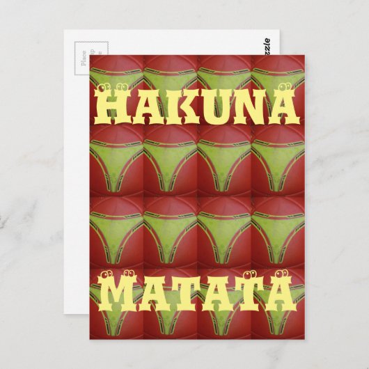 Schönes geometrisch goldgelbes Muster Postkarte (Vorne/Hinten)