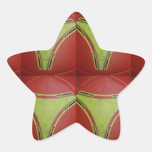 Schönes geometrisch goldgelbes Muster Stern-Aufkleber (Vorderseite)