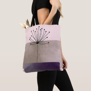 Schönes geometrisches Abstraktes Lila Mauve Design Tasche