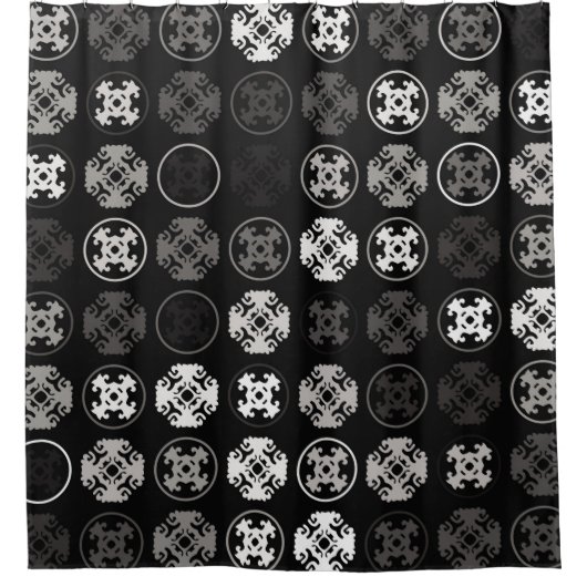 Schönes geometrisches Design abstrakt, Kunst,  Duschvorhang (Vorderseite)