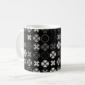 Schönes geometrisches Design abstrakt, Kunst, Kaffeetasse (Vorderseite Links)